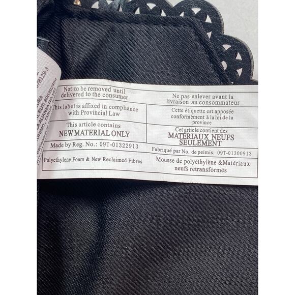 Aldo Crossbody Bag Black Envelope Floral Laser Cut Out Design Gold Chain Strap - Picture 9 of 11